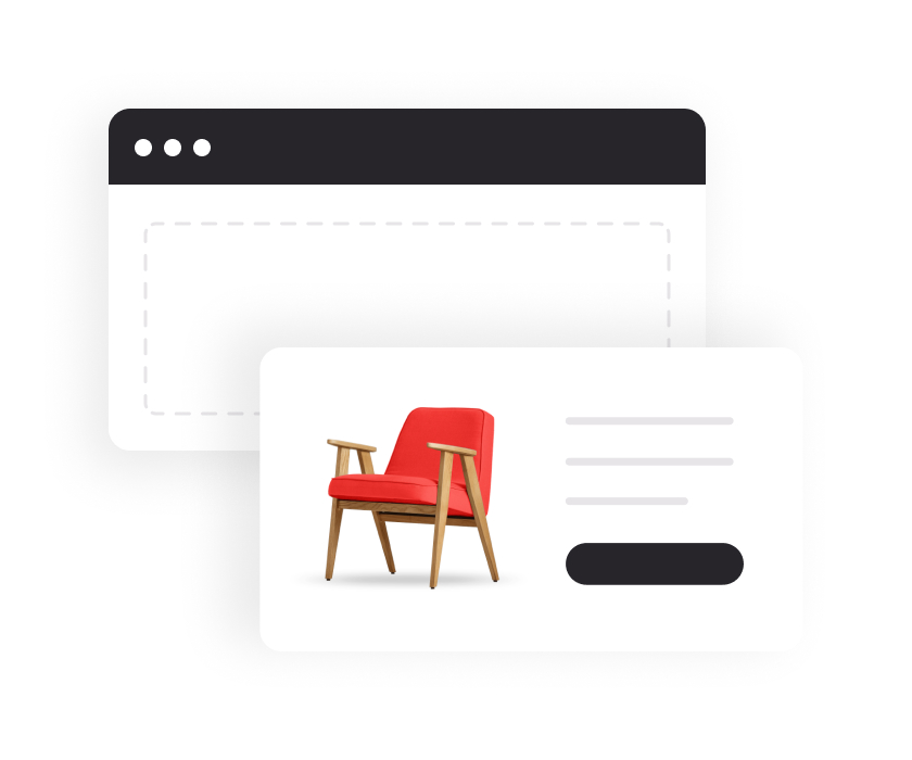 Productpagina over stoelen op een webshop voor meubels